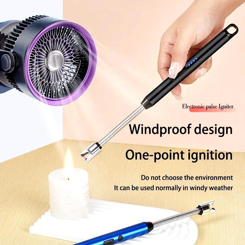 360° Flexible Neck USB Pulse Arc Lighter –