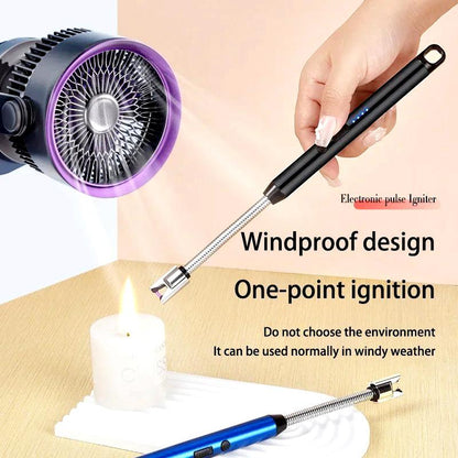 360° Flexible Neck USB Pulse Arc Lighter –