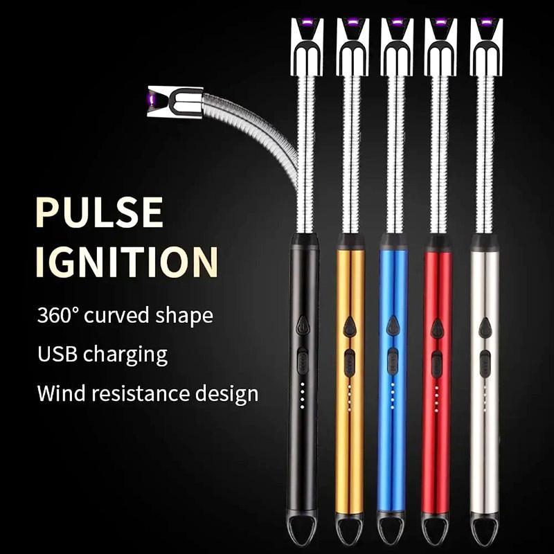 360° Flexible Neck USB Pulse Arc Lighter –