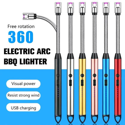 360° Flexible Neck USB Pulse Arc Lighter –